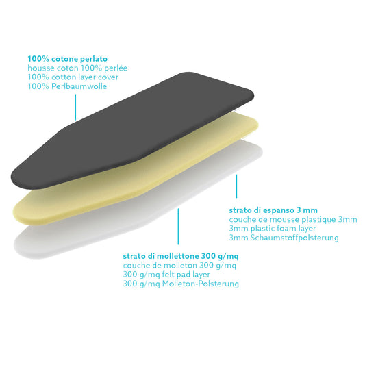 Colombo Perlate L - Bügelbrettbezug, 130x50 cm