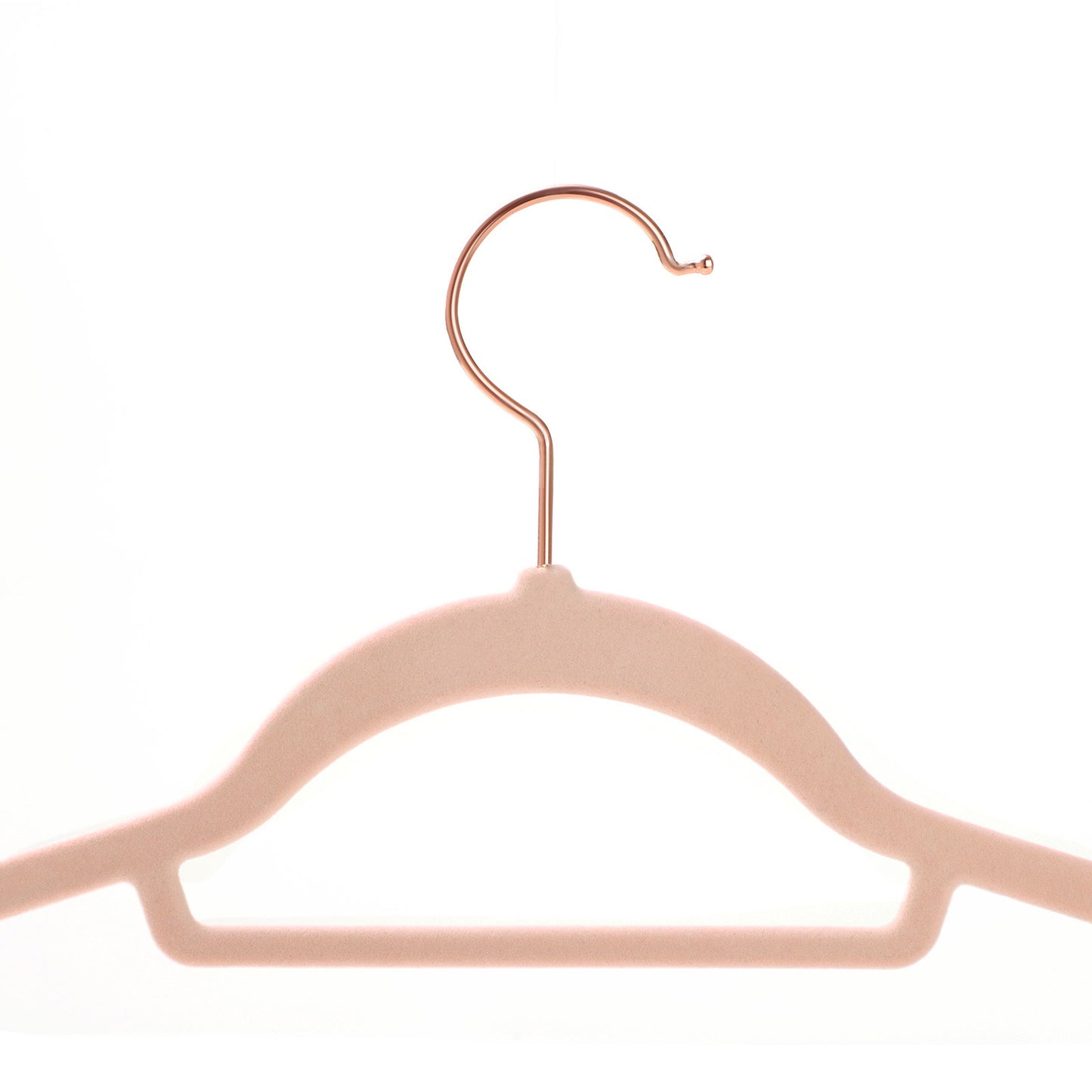Kleiderbügel Samt, 30er Set, Hosenbügel, 43,5cm, Samtbügel, mit Stange für Krawatten, Roségold-Rosa, SONGMICS, 6