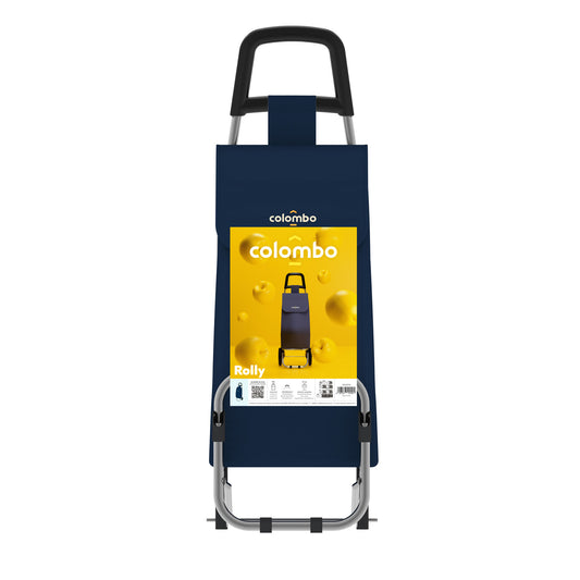 Einkaufstrolley, Einkaufswagen, mit Rädern, wasserdichter Tasche, 40 Liter, Blau, Colombo ROLLY