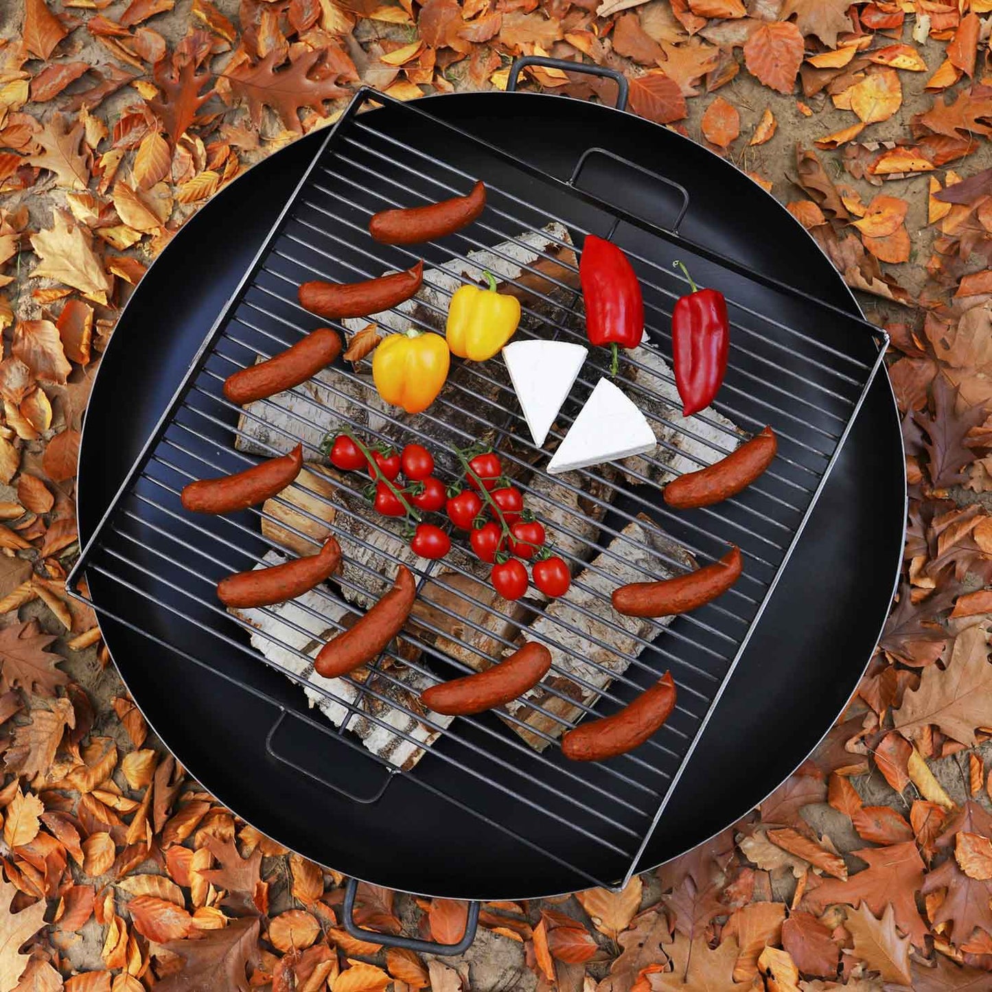 Grillrost aus Rohstahl für Feuerschale - Größe 58x58cm, Cook King, 5