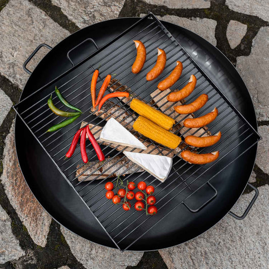 Grillrost aus Rohstahl für Feuerschale - Größe 44x44cm, Cook King, 2