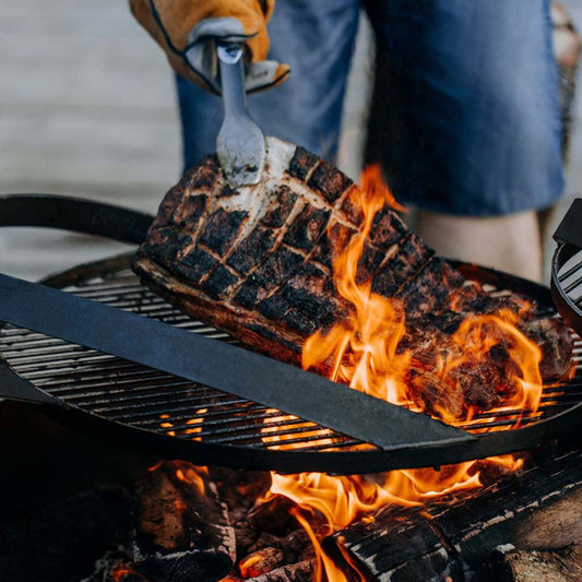 Feuerschale, Feuerschale groß, Bowl Dia. 80cm, Grate Dia. 60cm, Große Schüssel aus dickem Stahl, Cook King MONTANA X, 2
