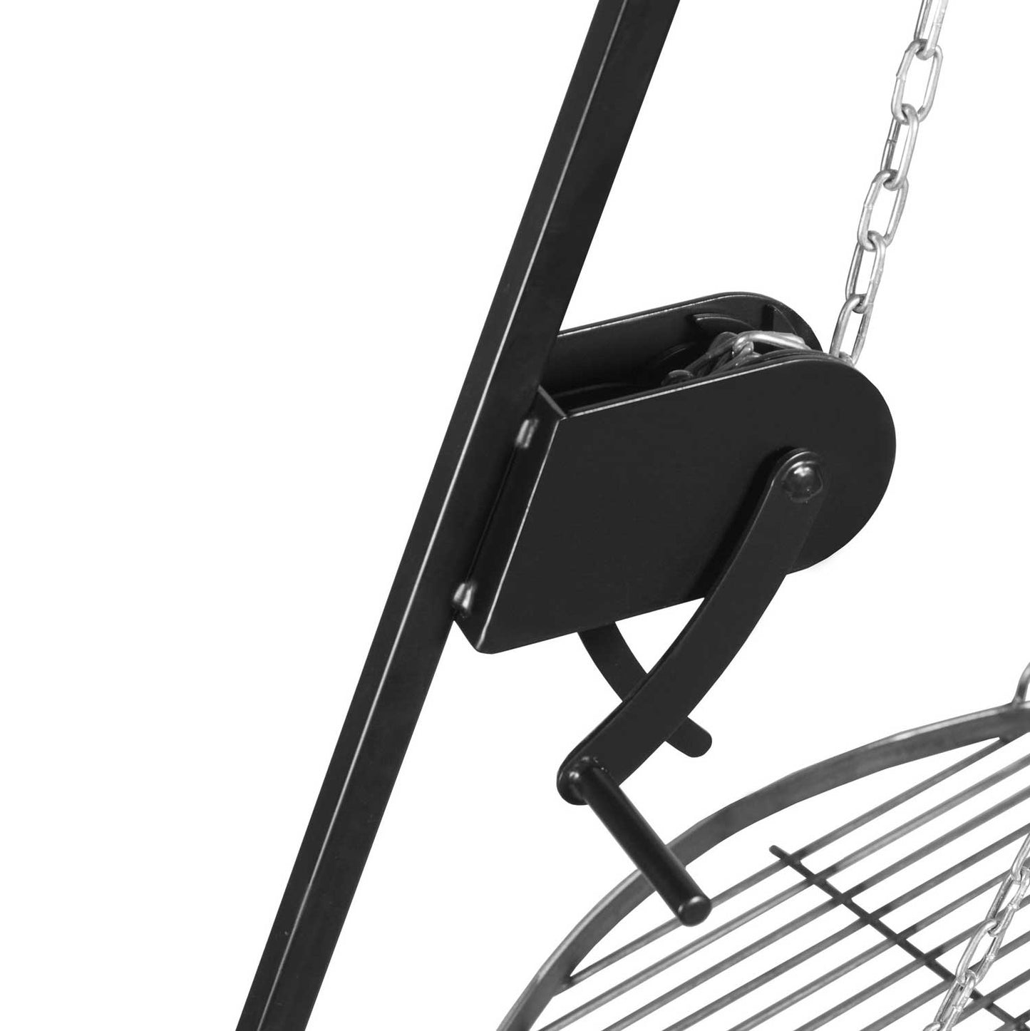 Schwenkgrill 180 cm - Grillrost aus Rohstahl + Kurbel - Dia. 80cm, Cook King, 7