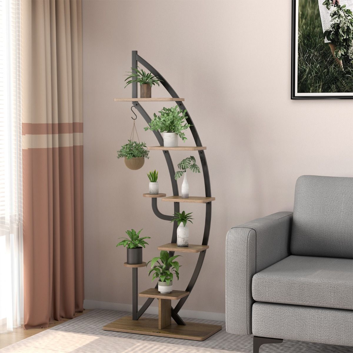 Pflanzenregal, Blumenständer, 7-Stufiger, Costway –