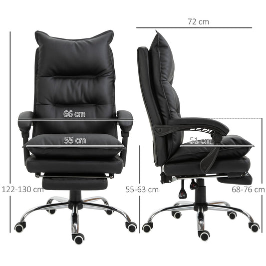 Bürostuhl, Ergonomischer Bürostuhl, Drehstuhl, Gamingstuhl, Schreibtischstuhl Ergonomisch, Schwarz, Vinsetto, 2