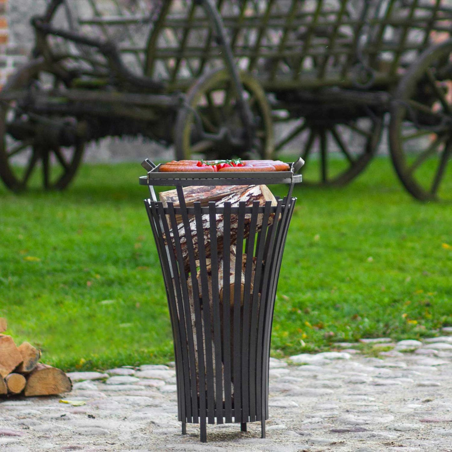 Feuerkorb „FLAME“, Feuerkörbe, Terrassenofen, Grill-Feuerkorb, Feuerschale, Handgemachte Qualität, 8
