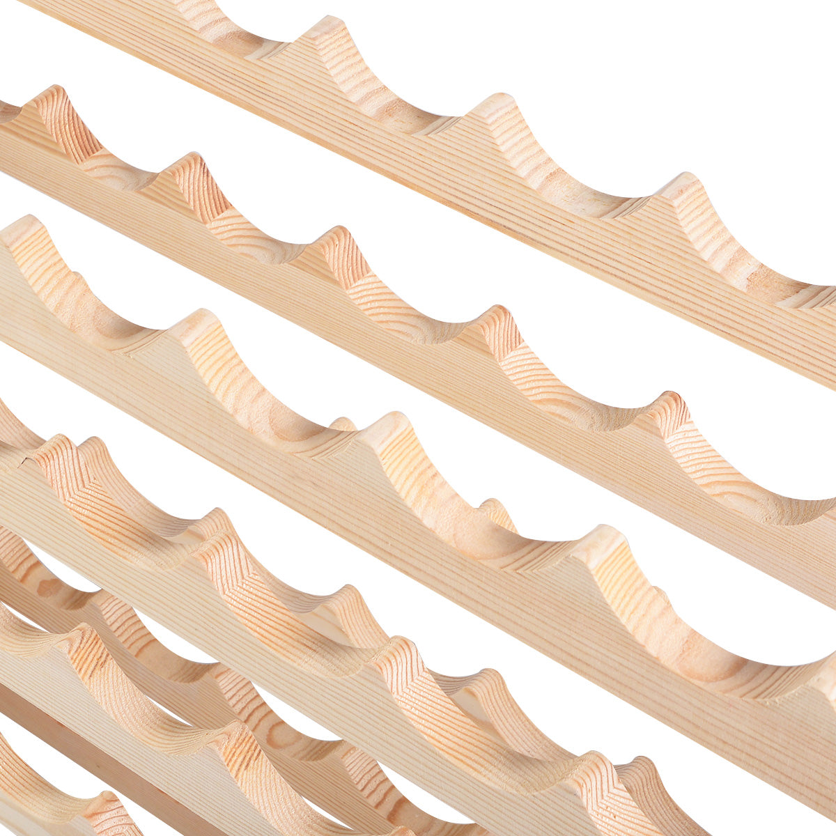 Weinregal, Flaschenregal, Weinregal holz, Weinständer 72 Flaschen Holzregal Weinschrank, Costway, 4