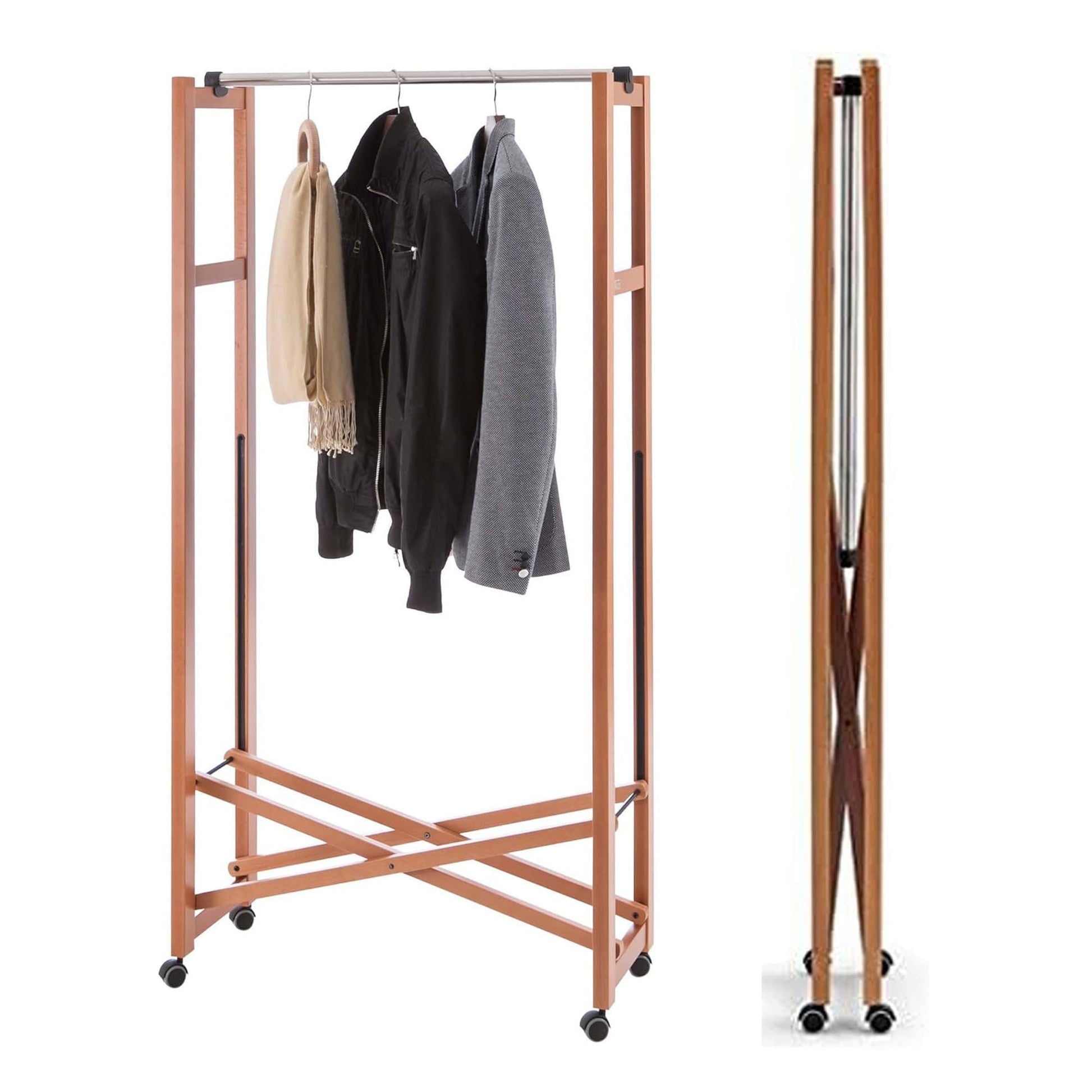 Garderobe, Kleiderständer Holz, Garderobenständer Holz, Kleiderständer Klappbar, Kleiderständer Holz Klappbar, ARIT GIULIUS,1