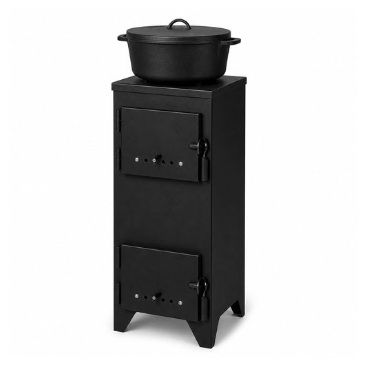 Gartenofen, Campingofen mit Schamotteauskleidung, Zeltofen, Cook King BURNER, Gartenofen kaufen, pot