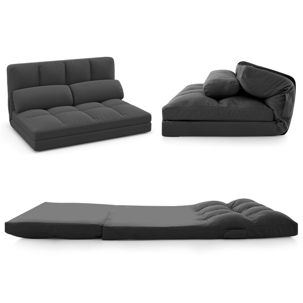 Bodensofa, Bodencouch, Bodensessel, Bodensofa mit schlaffunktion, Bodensofa Klappbar, Costway, 2