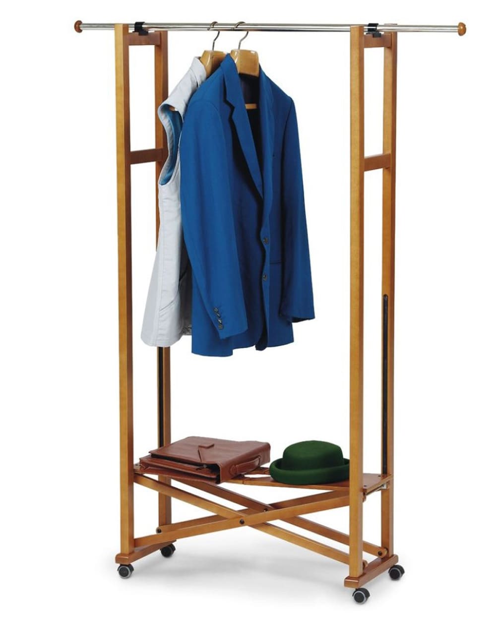 Kleiderständer Holz, Garderobe, Kleiderständer Klappbar, Kleiderstange, ARIT Elios, 8