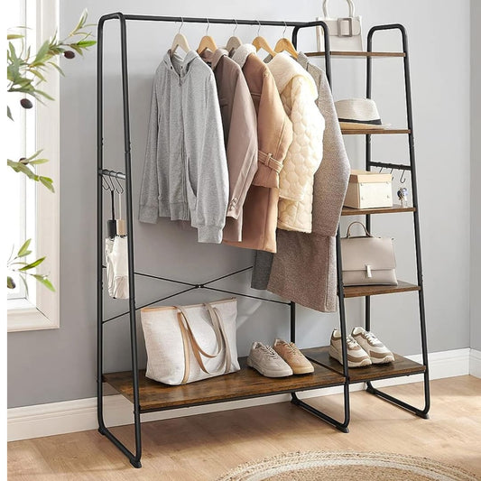 Kleiderständer, Schwerlast Kleiderständer, Garderobenständer, Garderobe, Offener Kleiderschrank, VASAGLE, 1