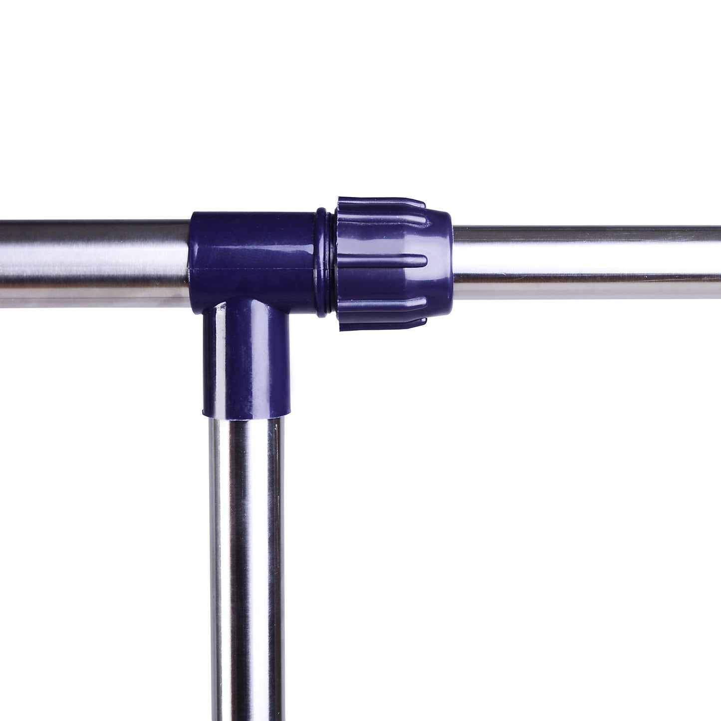 Kleiderständer, Garderobenständer, Kleiderstange, auf rollen, Höhenverstellbar, Ausziehbare Kleiderstange, Edelstahl, HOMCOM, 8