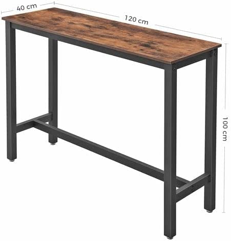 Bartisch schmal, Küchentisch, Küchentresen, rechteckiger Stehtisch