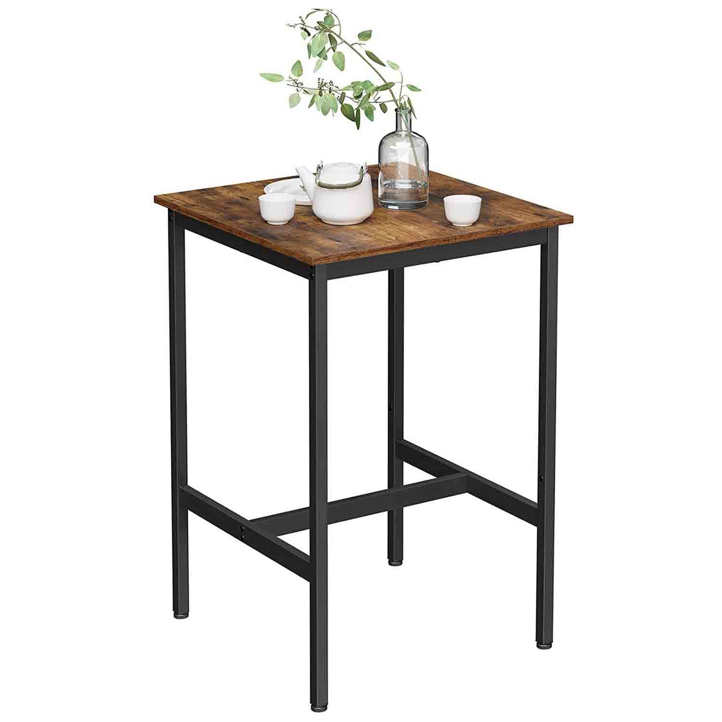 VASAGLE - Bartisch, Stehtisch, Küchentisch, hoch, mit Stahlgestell