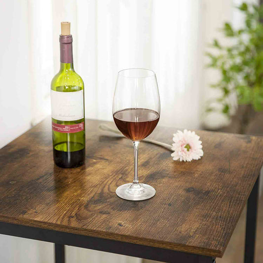 VASAGLE - Bartisch, Stehtisch, Küchentisch, hoch, mit Stahlgestell, 60 x 60 x 92 cm, einfache Montage, für Küche