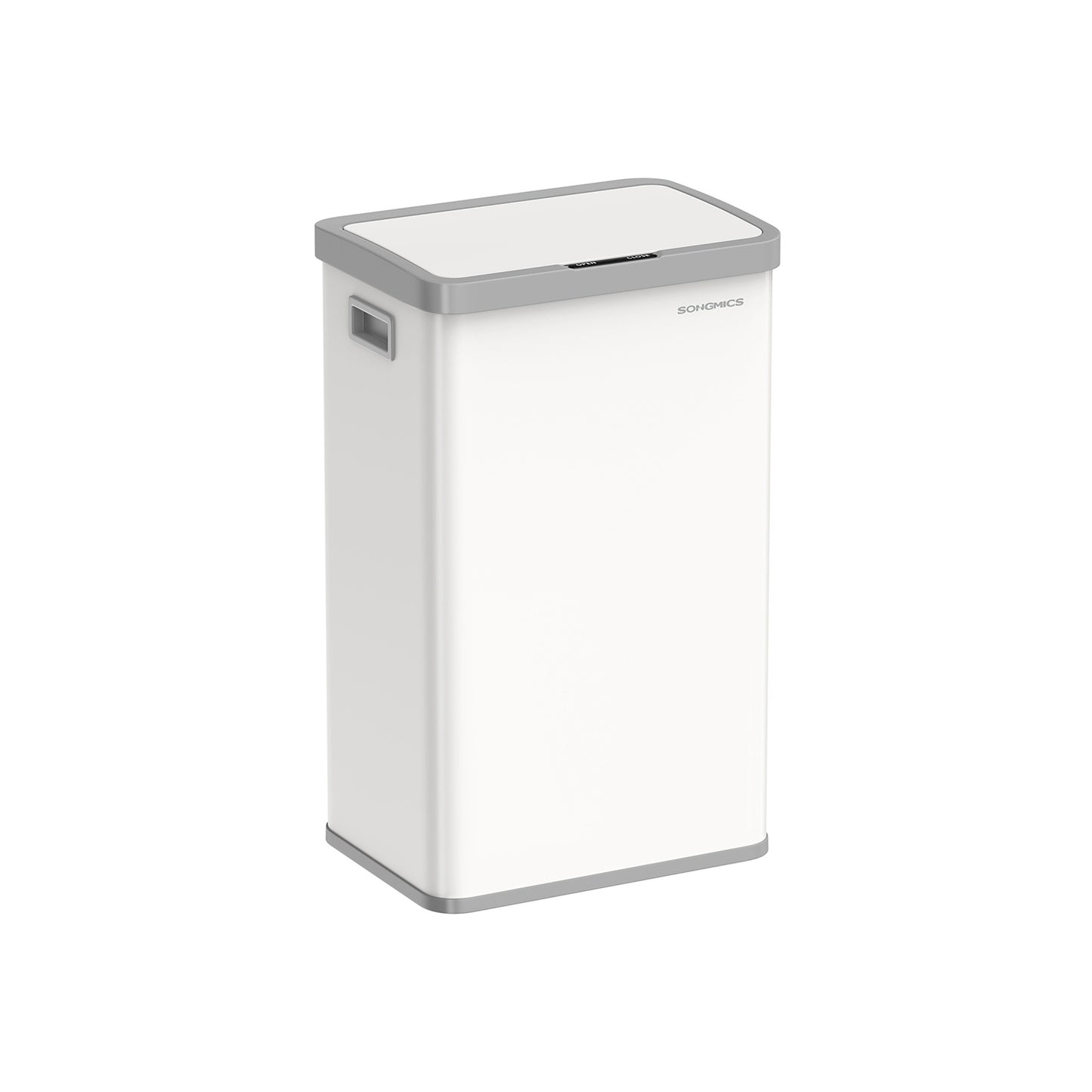Mülleimer, 68L, Mülleimer Groß, Abfalleimer mit Deckel, mit automatischer Soft-Close, 15 Müllbeutel enthalten, Weiß, SONGMICS