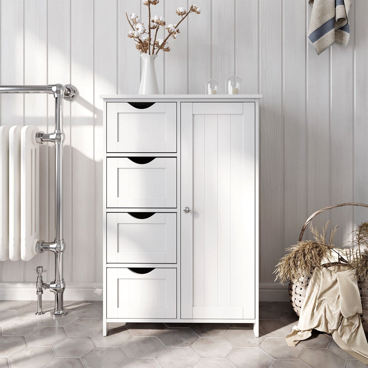Badschrank aus Holz, Badezimmerschrank