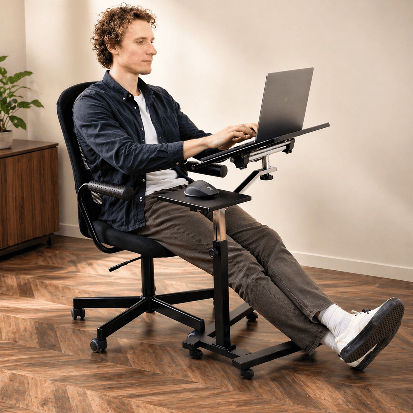 Laptoptisch, Laptoptisch Höhenverstellbar, Laptoptisch Bett, Laptoptisch Sofa, mit Rollen, Tatkraft Joy, Laptotisch kaufen, in büro