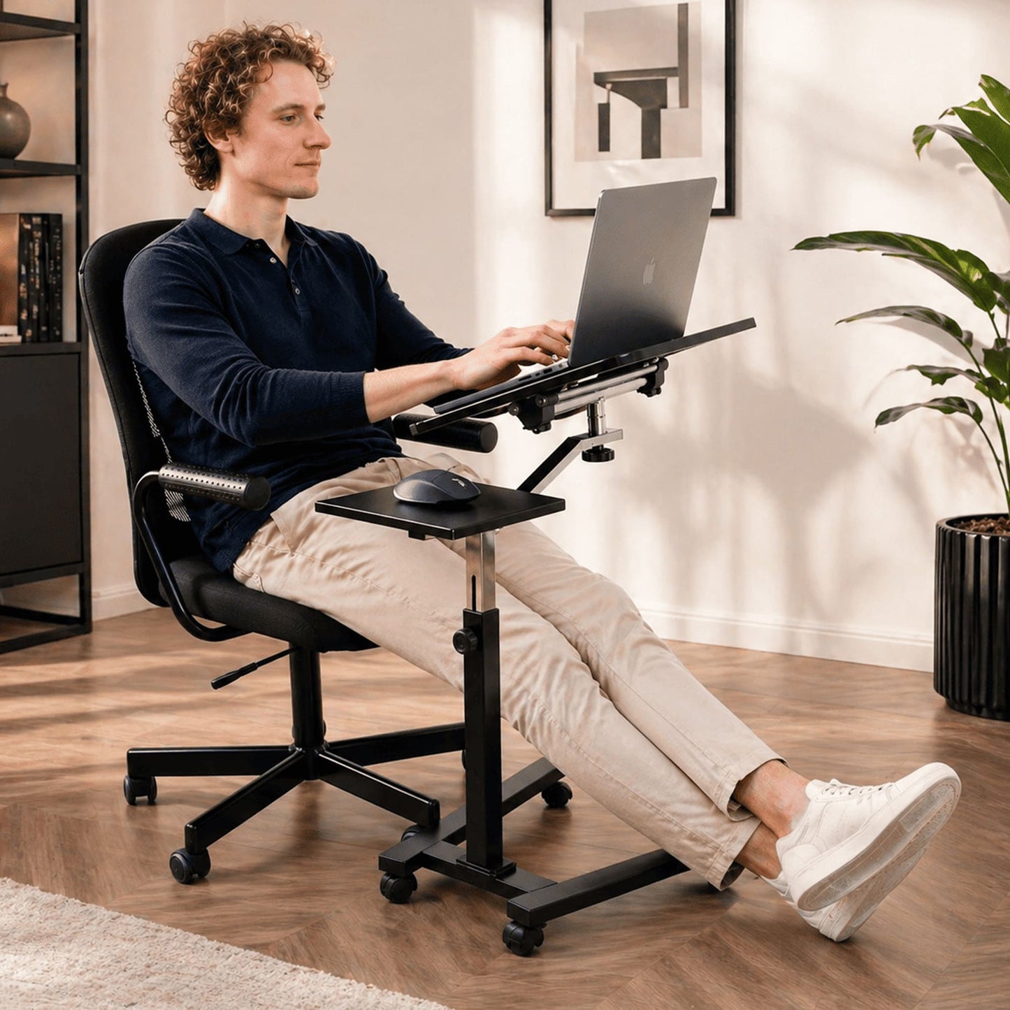 Laptoptisch, Laptoptisch Höhenverstellbar, für Bett, Sofa, mit Rollen, Tatkraft Joy, laptoptisch kaufen, vl
