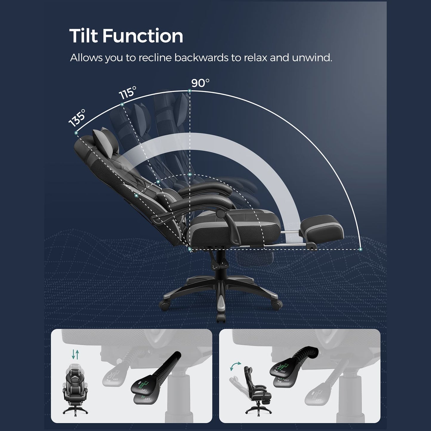 Bürostuhl home, office schreibtischstühle, office stuhl - SONGMICS