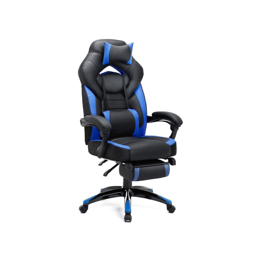 Gamingstuhl, Bürostuhl mit Fußstütze, Schreibtischstuhl, ergonomisches Design