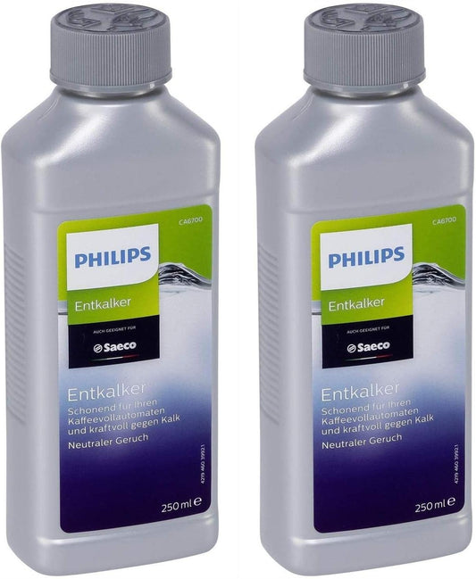PHILIPS Saeco CA6700/22 Entkalker 2x250ml, Entkalker, Entkalker Kaffeemaschine, für Espressomaschinen, Flüssig, Flasche, 2