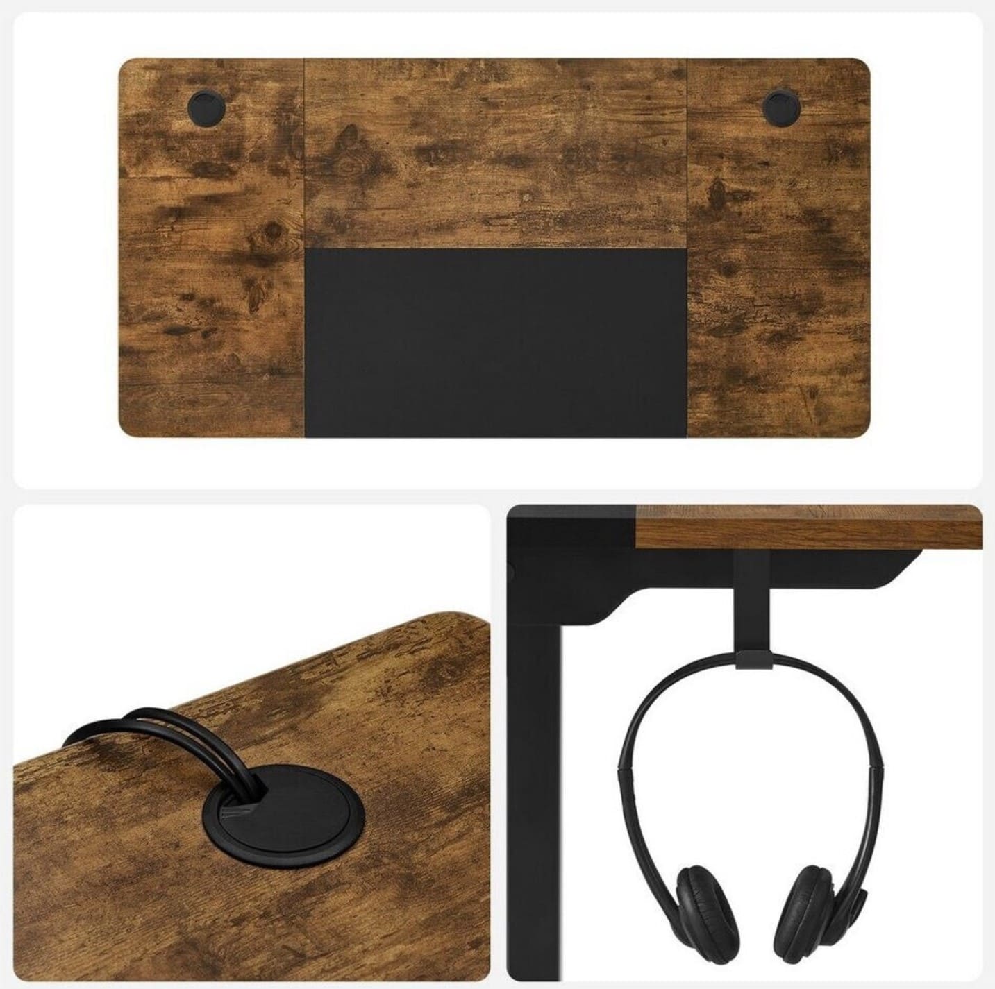 Schreibtisch, Schreibtisch Höhenverstellbar, Höhenverstellbarer Schreibtisch Elektrisch, Gaming Schreibtisch, Songmics, 9