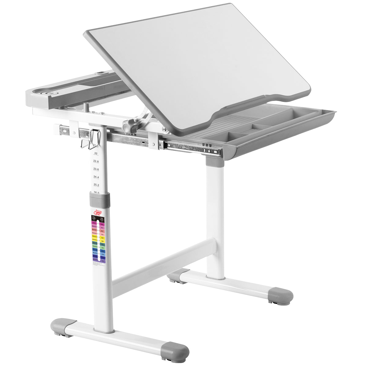 Schreibtisch Kinder, Kinderschreibtisch, Höhenverstellbares, Neigbares Kinderschreibtisch, Jugendschreibtisch, Costway, 1