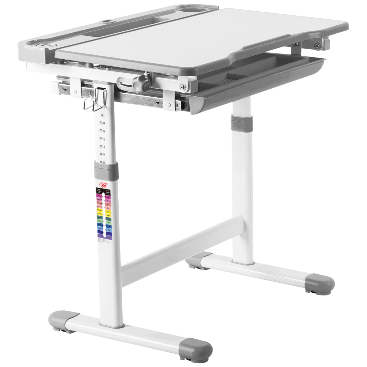 Schreibtisch Kinder, Kinderschreibtisch, Höhenverstellbares, Neigbares Kinderschreibtisch, Jugendschreibtisch, Costway, 5