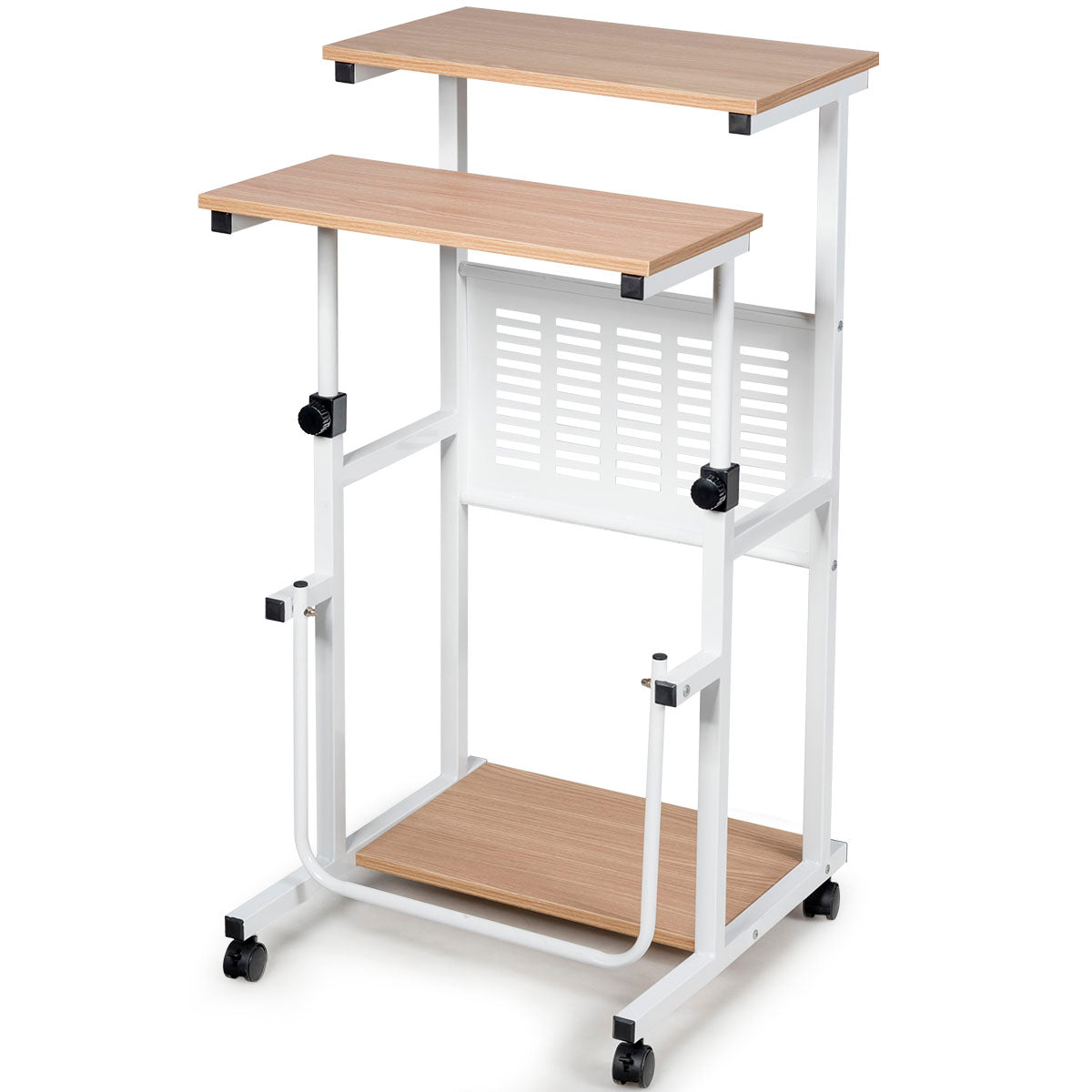 Schreibtisch, Kleiner Schreibtisch, Bürotisch, Laptoptisch, Laptoptisch Höhenverstellbar, Schreibtisch Holz, Costway, 1