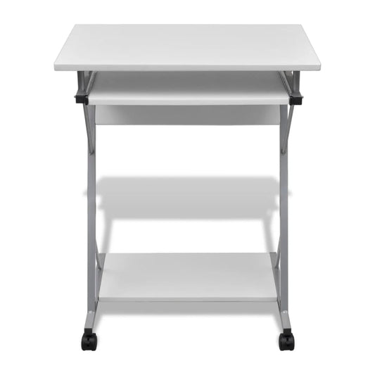 Schreibtisch, Kleiner Schreibtisch, Bürotisch, Laptoptisch, Schreibtisch Holz, Computerwagen, Costway, 2