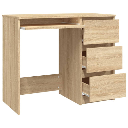 Schreibtisch, Schreibtisch Schmal, Schreibtisch mit Schubladen, vidaXL, m