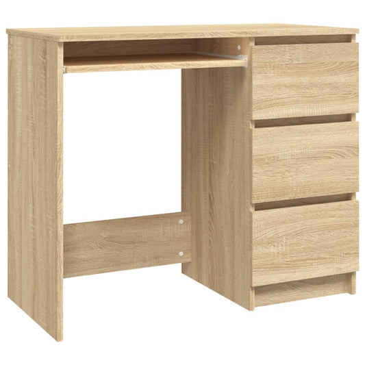 Schreibtisch, Schreibtisch Schmal, Schreibtisch mit Schubladen, vidaXL, s