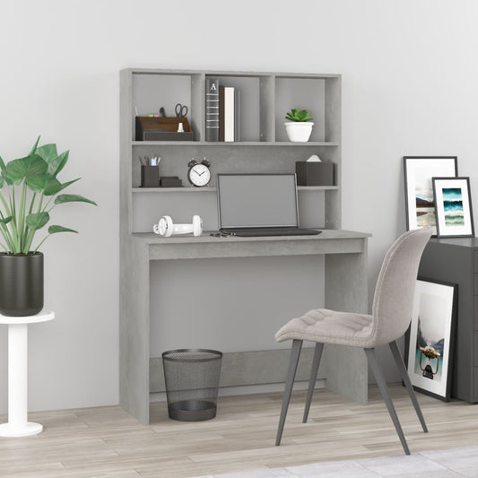 Schreibtisch, Schreibtisch mit Stauraum, Schreibtisch Holz, Kleiner Schreibtisch, Schreibtisch mit Regal, vidaXL, 1