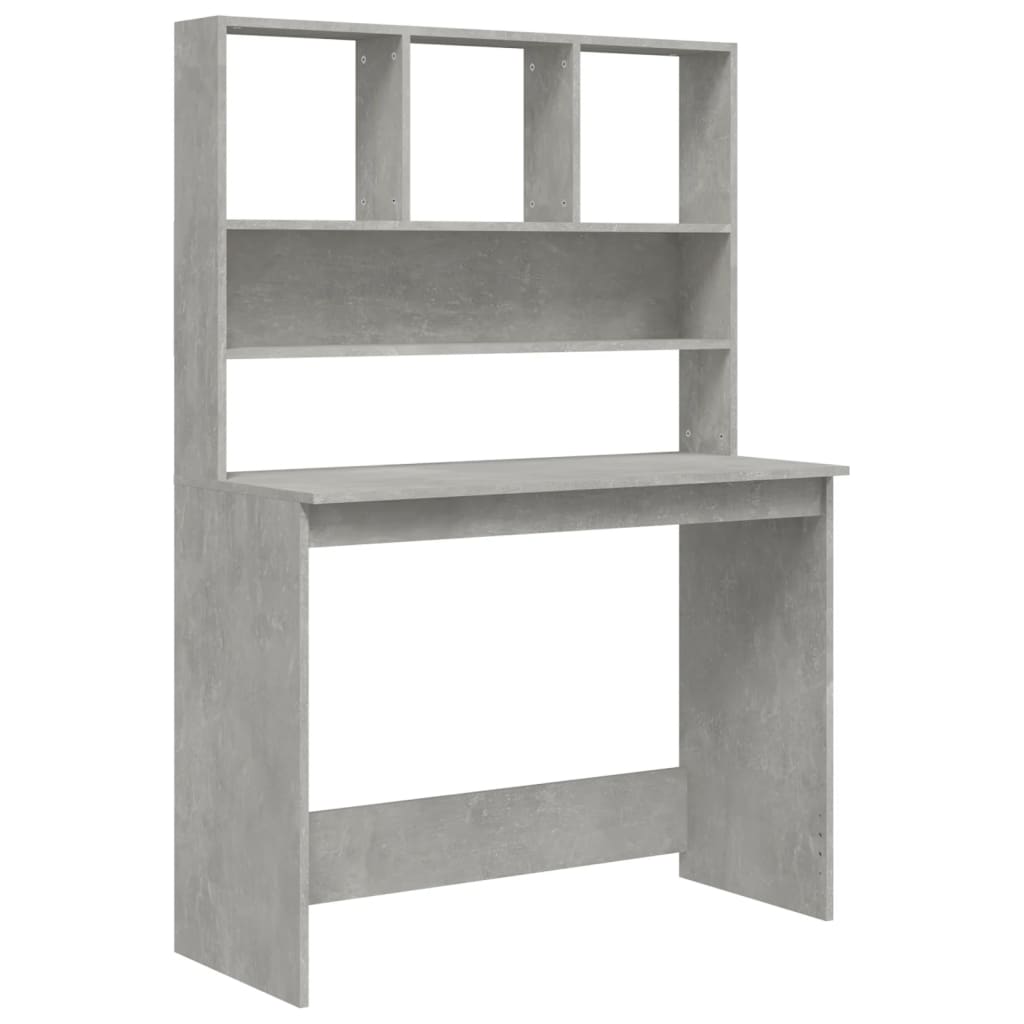 Schreibtisch, Schreibtisch mit Stauraum, Schreibtisch Holz, Kleiner Schreibtisch, Schreibtisch mit Regal, vidaXL, 2