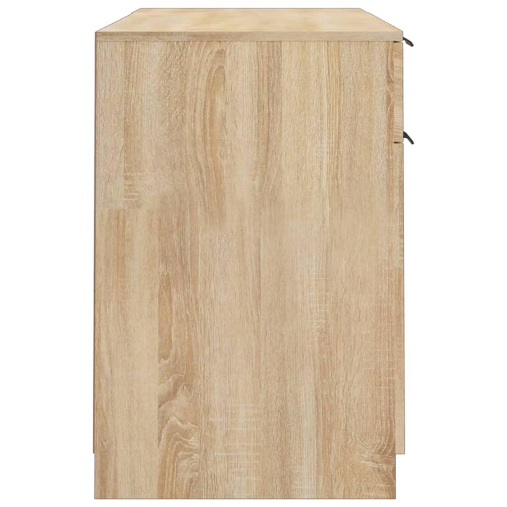 Schreibtisch mit Schubladen, Schreibtisch Klein, Schreibtisch Büro, Holz Schreibtisch, mit Beistellschrank, vidaXL, 7