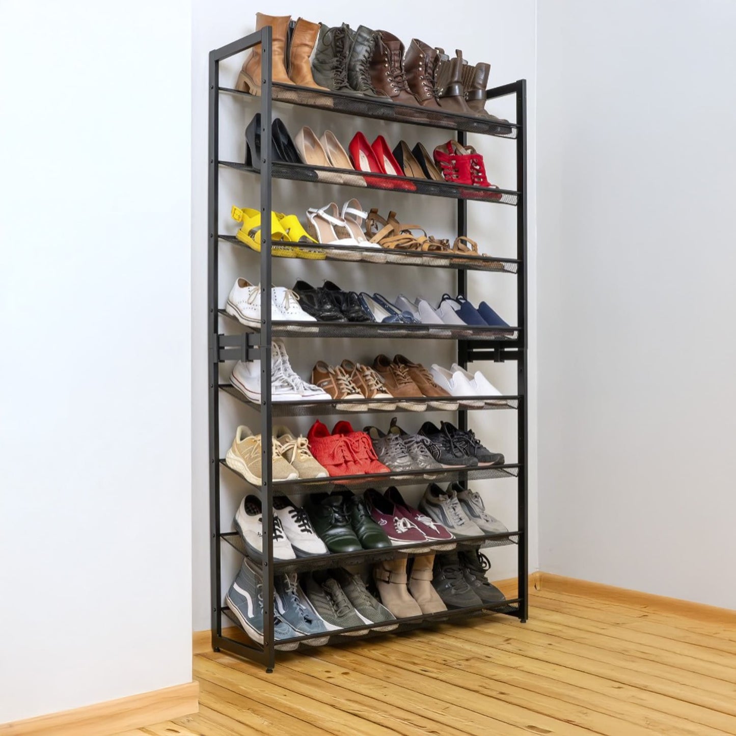 Schuhregal, 8 Ebenen, Schuhregal Schmal, Schuhregal Metall, Tatkraft Giza, schuhregal online kaufen