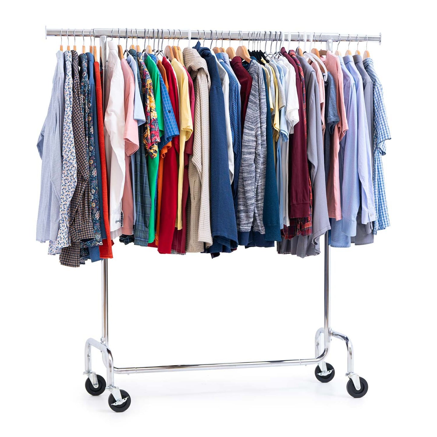 Kleiderständer, Kleiderständer Stabil, auf Rädern, Schwerlast Kleiderständer, bis 130kg, Garderobenständer, Tatkraft Didrik,new