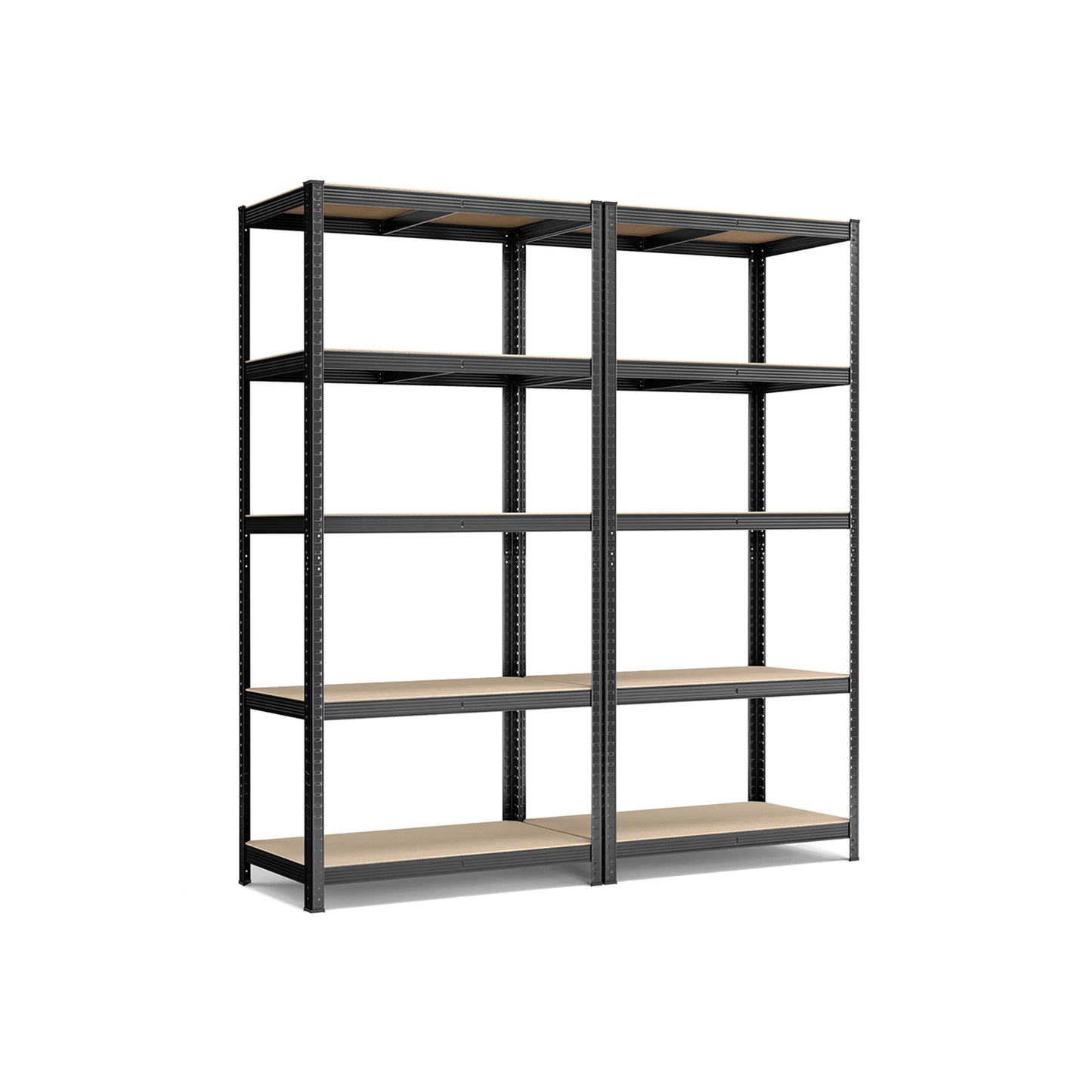 Schwerlastregal, 2er Set, Kellerregal, Lastenregal, 5 Ablagen, 50x100x200cm, bis 600 kg, Standregal, , Songmics, 1
