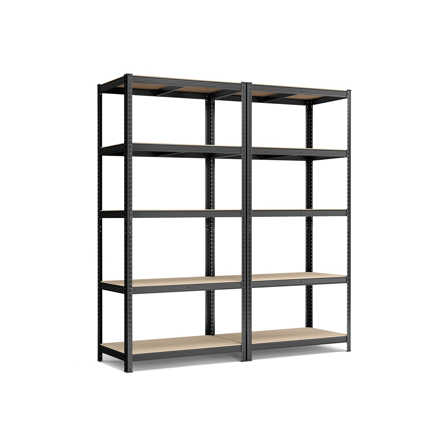 Schwerlastregal, 2er Set, Kellerregal, Lastenregal, 5 Ablagen, 50x100x200cm, bis 600 kg, Standregal, , Songmics, 1