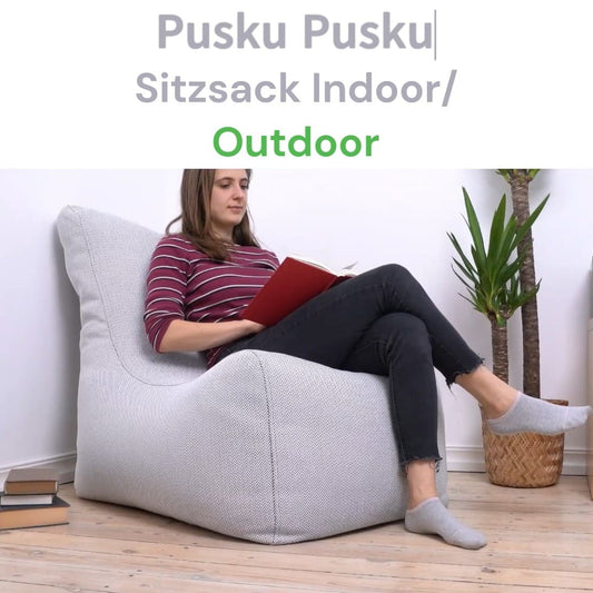 Sitzsack, Outdoor Sitzsack, Sitzsack Outdoor, Sitzsack indoor, Sitzsäck, Sitzsack Büro, Canaria Light Grey, Sitzsack Seat, 2