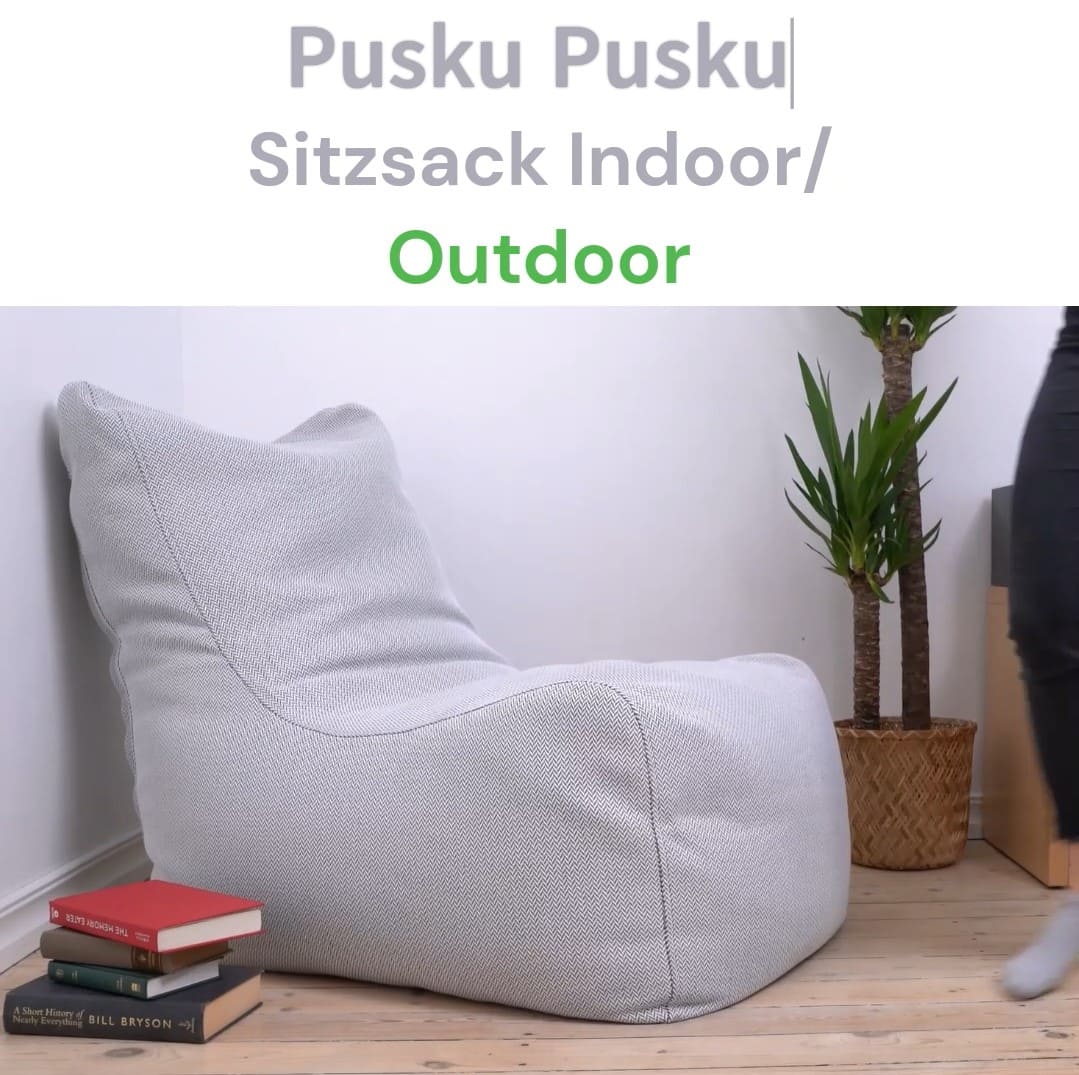 Sitzsack, Outdoor Sitzsack, Sitzsack Outdoor, Sitzsack indoor, Sitzsäck, Sitzsack Büro, Canaria Light Grey, Sitzsack Seat, 4