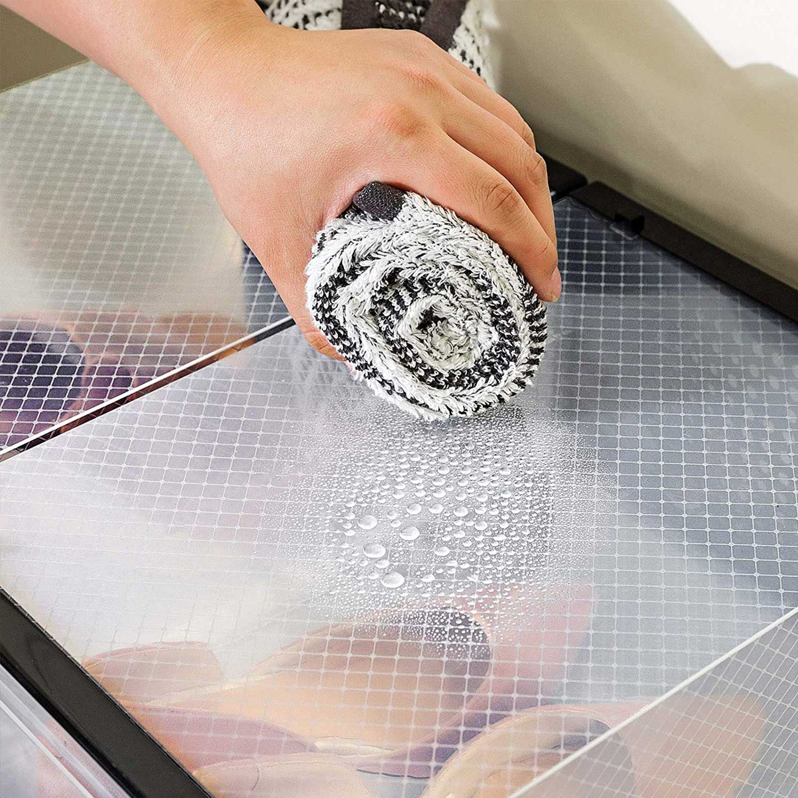 Schuhboxen, 18er Set, Schuhorganizer, aus Kunststoff, für Schuhe bis Größe 44, transparent-schwarz, SONGMICS, 6