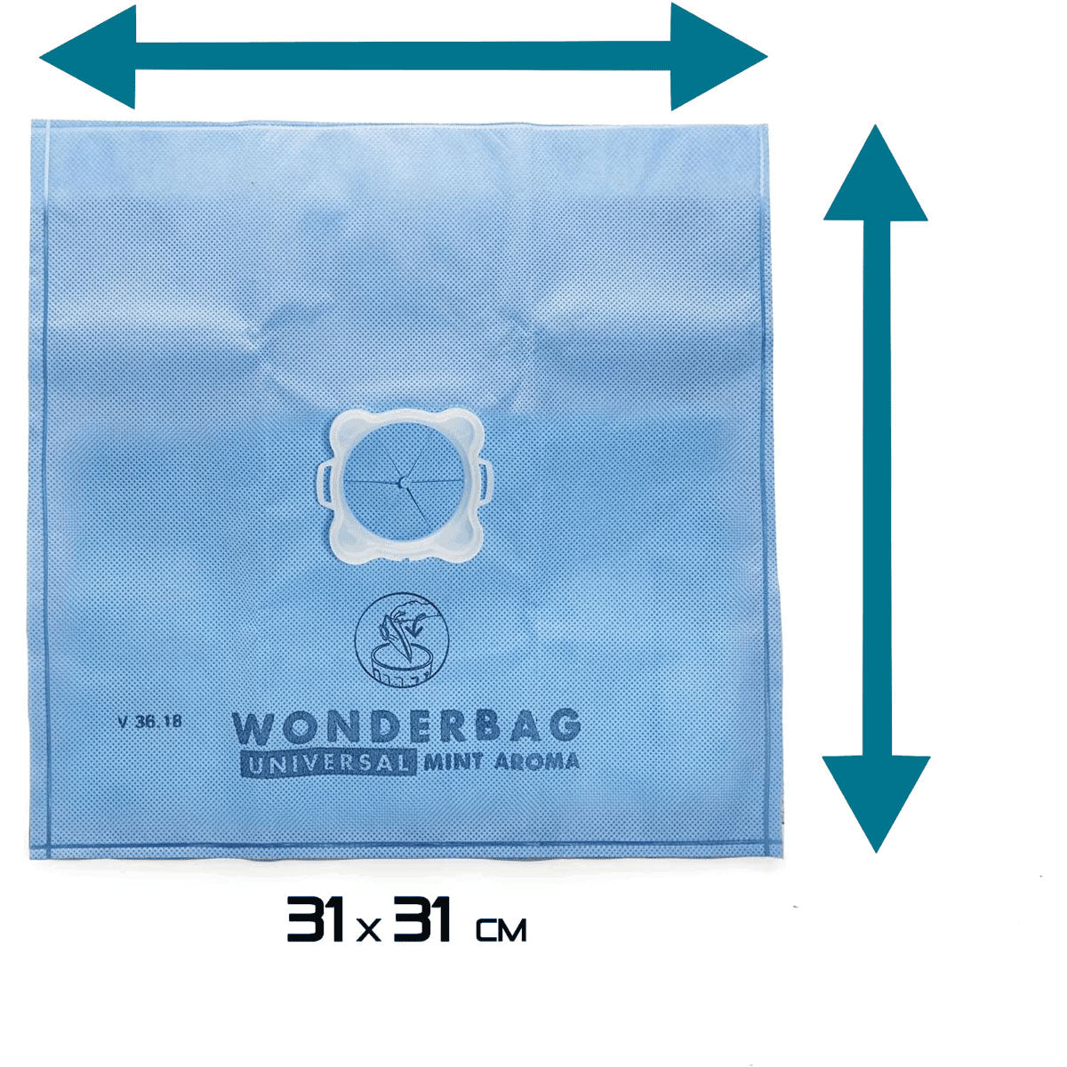 Staubsaugerbeutel, Wonderbag Universelle WB406120, Rowenta, 5 Beutel, 8