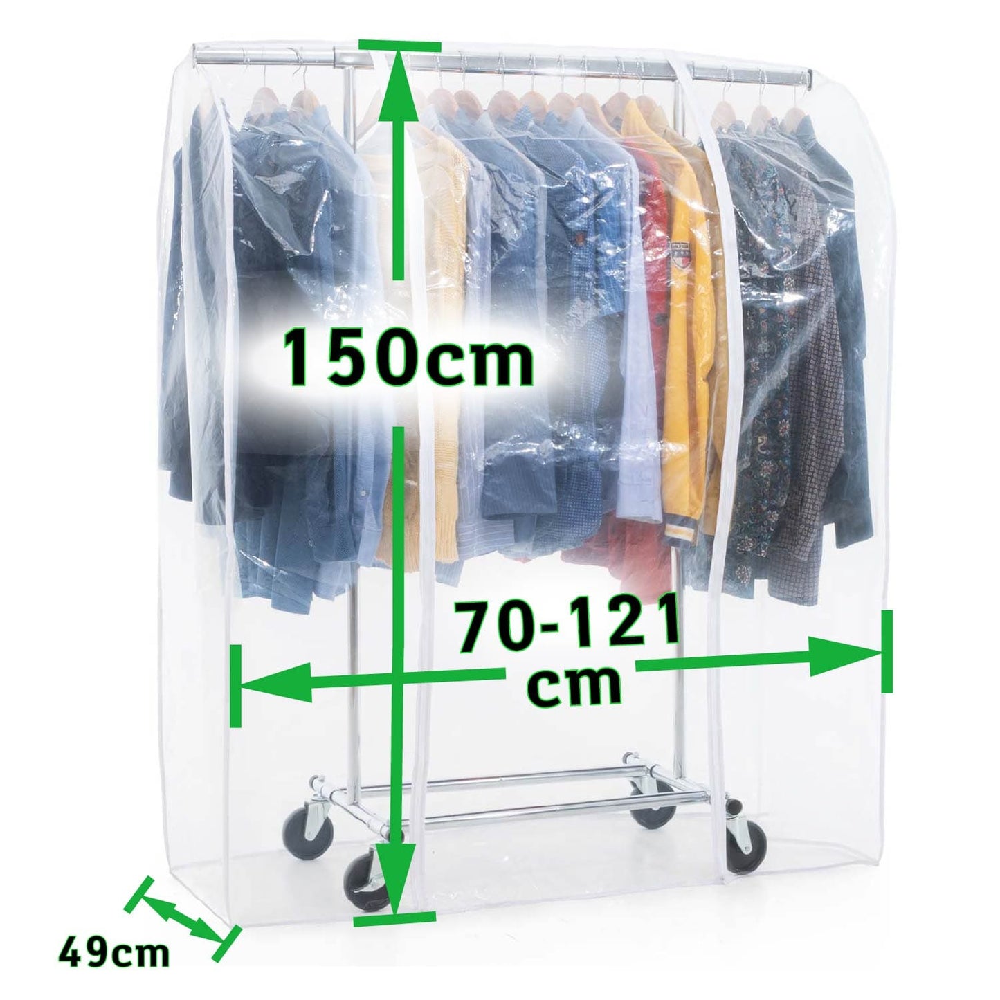 Stoffschrank, Faltschrank, Schwerlast Kleiderständer, bis 100 kg, Kleiderständer mit Abdeckung, Tatkraft Darren & Anwalt, s