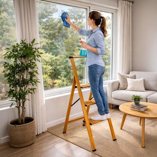 Trittleiter, Trittleiten 3 stufen, Trittleiter klappbar, Tatkraft Up, w