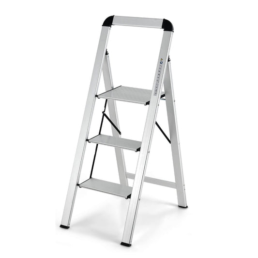 Trittleiter, Trittleiter 2 Stufen,  Trittleiter Klappbar, Holzleiter Klappbar, leichte Leiter, Colombo, 1