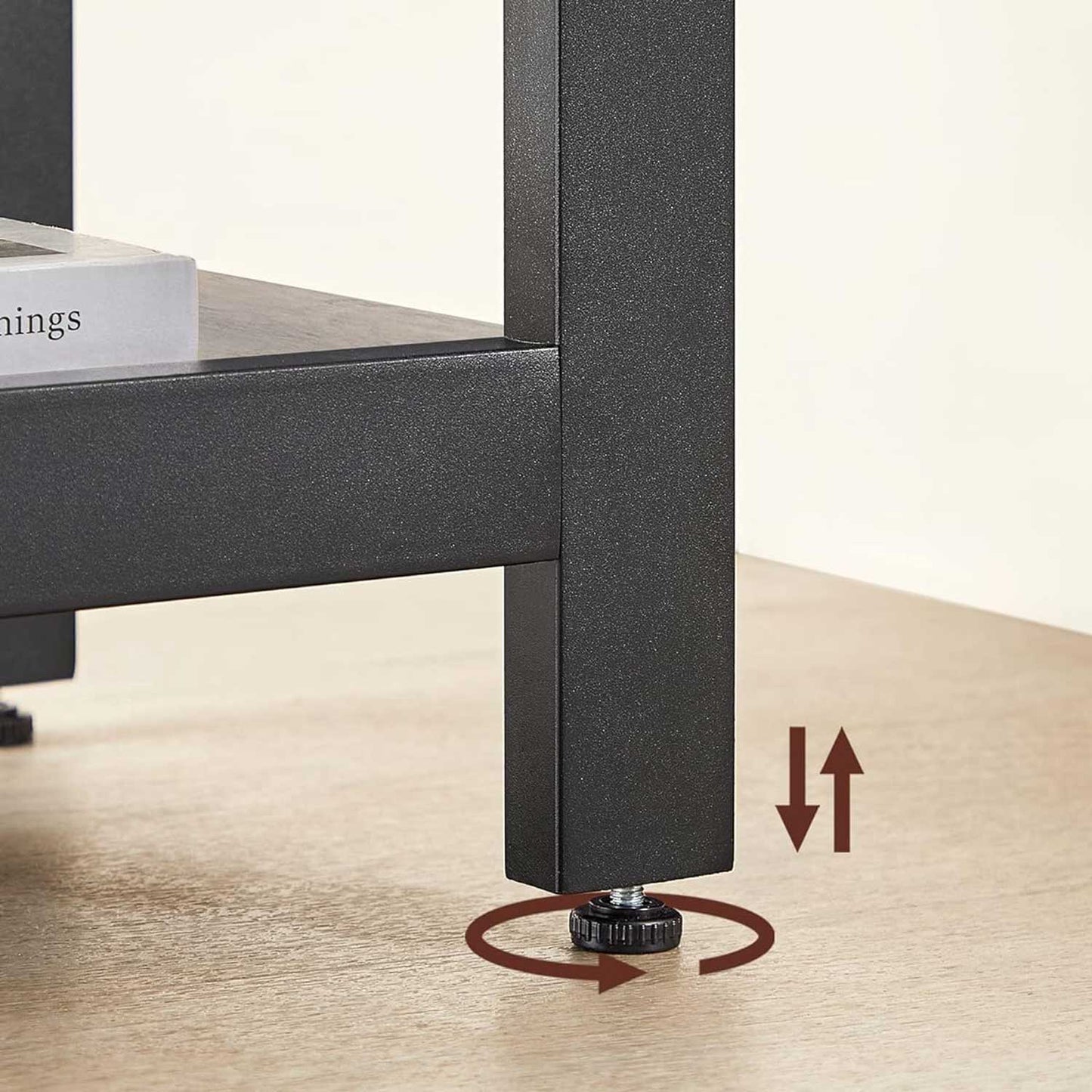 Eckschreibtisch, Computertisch Schreibtisch L form, Eckschreibtisch mit 2 Ablagen, platzsparender Bürotisch Gaming VASAGLE, 2