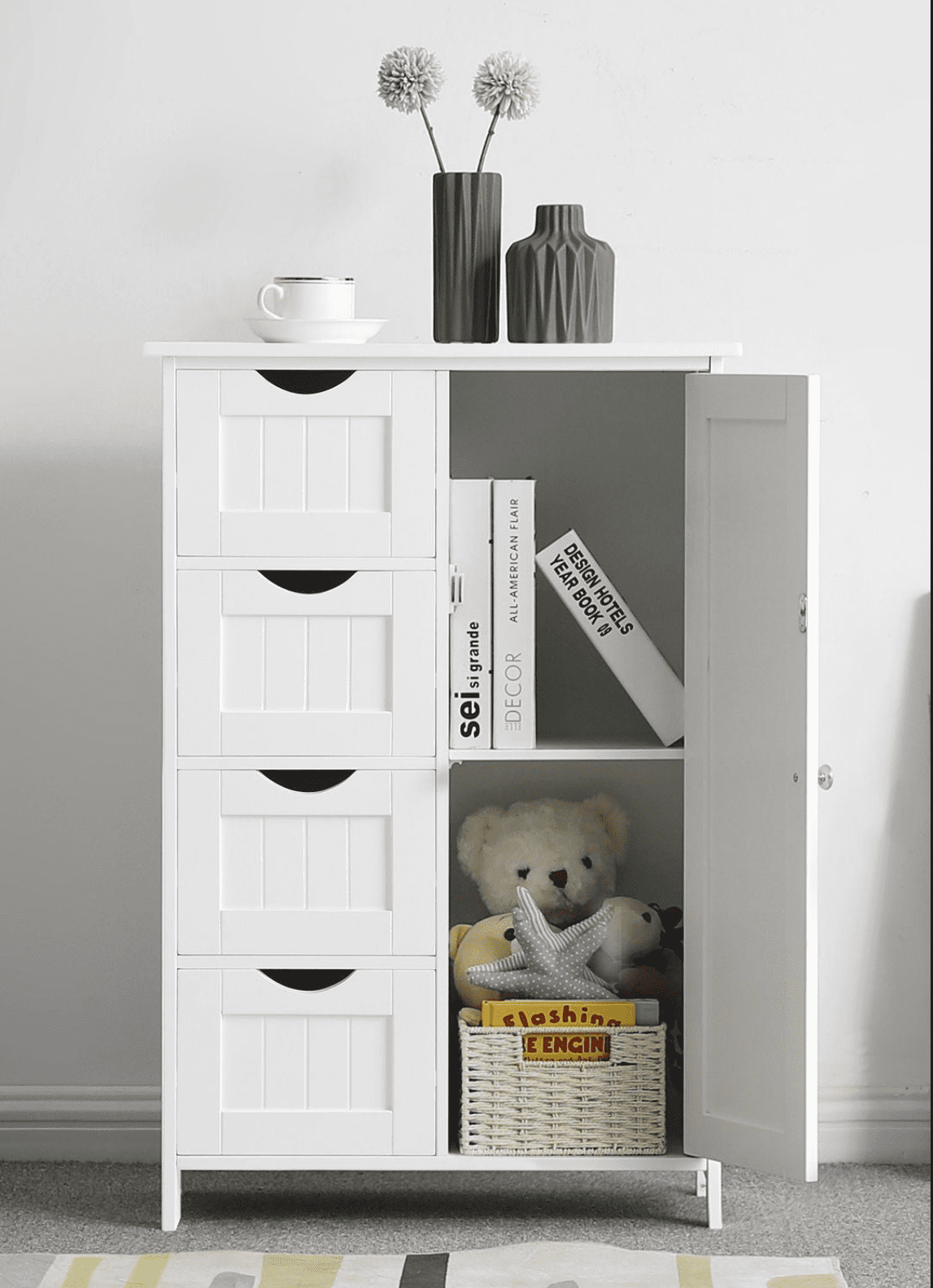 Badschrank aus Holz, Badezimmerschrank